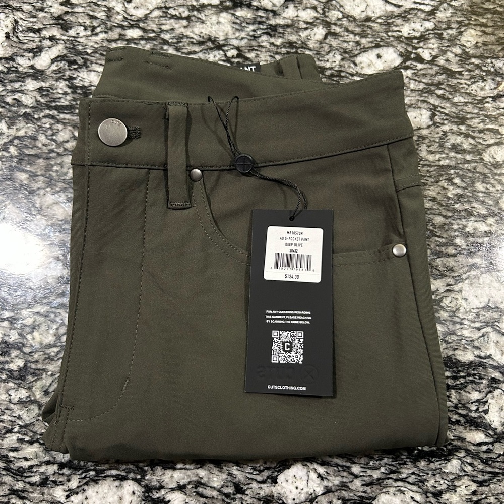 Cuts AO 5-Pocket Pants - Deep Olive - 28x32